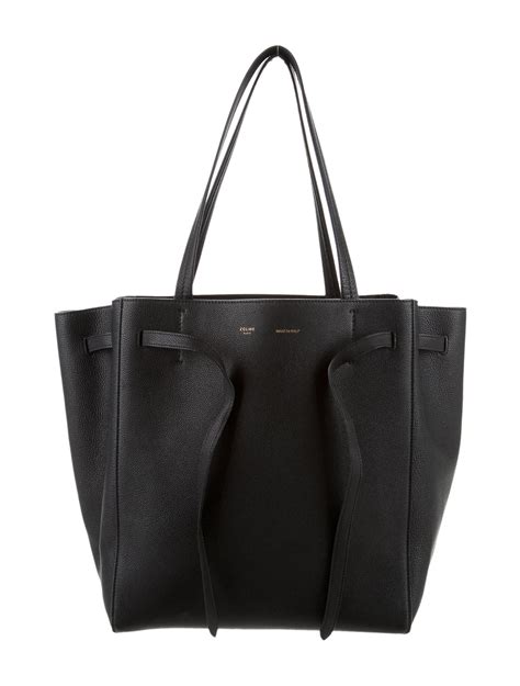 celine phantom cabas tote black|Celine cabas tote small.